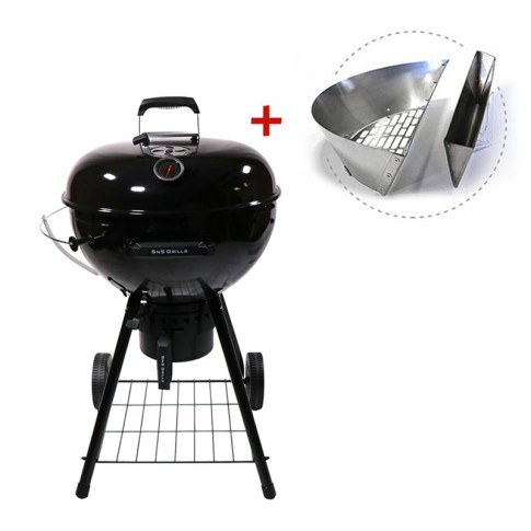 Угольный гриль SnS Kettle Black Edition, с корзиной SnS, 57 см, черный в Таганроге