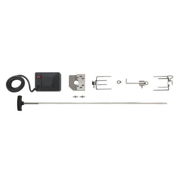 Вертел с 2-мя зажимами и электромотором для моделей 325/410/495