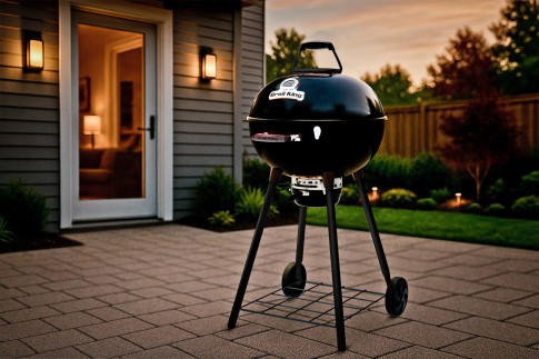 Гриль угольный Броил Кинг Краун Кетл (Broil King CROWN KETTLE 22.5" / 57 BLACK LEG) в Таганроге